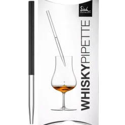 Eisch Gentleman Whisky Pipette 999/4 Schwarz im Geschenkkarton- Barutensilien