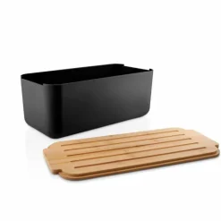 eva solo Brotkasten mit Bambusdeckel Schwarz- Aufbewahrung (3)