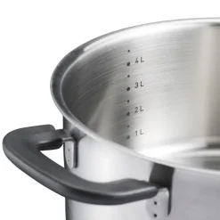 Fiskars Functional Form Kasserolle mit Glasdeckel 5000 ml- Kochgeschirr