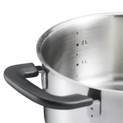 Fiskars Functional Form Kasserolle mit Glasdeckel 3000 ml- Kochgeschirr