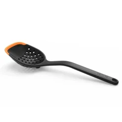 Fiskars Functional Form Küchenhelfer Sieblöffel mit Silikonkante- Küchenhelfer