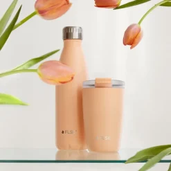 FLSK Cup Coffee to go-Becher Peach 350 ml- Unterwegs