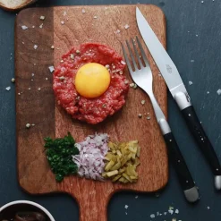 Forge de Laguiole Tafelmesser und -gabel 2-teilig Ebenholz- Besteck (2)