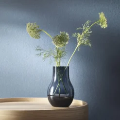 Georg Jensen Cafu Vase Glas Blau Klein- Vasen
