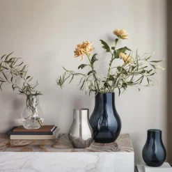Georg Jensen Cafu Vase Glas Transparent Klein- Vasen