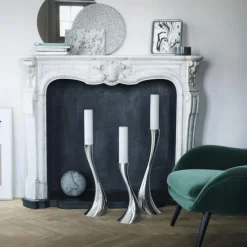 Georg Jensen Cobra Bodenkerzenleuchter Mittel- Kerzenhalter