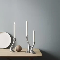 Georg Jensen Cobra Kerzenhalter Groß 24 cm- Kerzenhalter