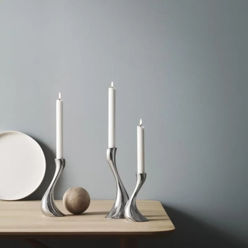 Georg Jensen Cobra Kerzenhalter Groß 24 cm- Kerzenhalter