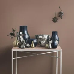 Georg Jensen Kerzenhalter Cafu 2er Set Edelstahl 5,8 cm- Kerzenhalter