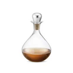 Georg Jensen Sky Likördekanter mit Edelstahlstopper- Dekanter & Weinkaraffen