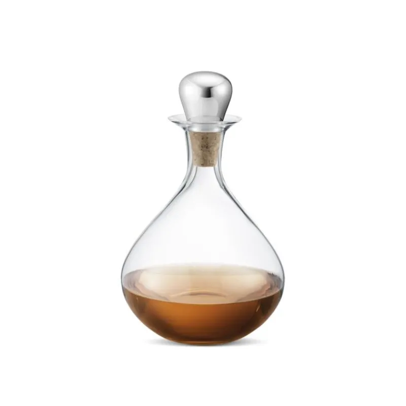Georg Jensen Sky Likördekanter mit Edelstahlstopper- Dekanter & Weinkaraffen