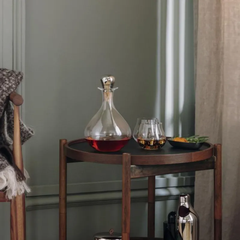 Georg Jensen Sky Likördekanter mit Edelstahlstopper- Dekanter & Weinkaraffen