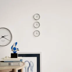 Georg Jensen Thermometer Koppel Edelstahl Ziffernblatt Weiß 10 cm- Uhren & Wetterstationen