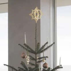 Georg Jensen Weihnachtsbaumspitze Eisblume Goldauflage- Weihnachten (2)