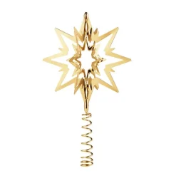 Georg Jensen Weihnachtsbaumspitze Stern Klein Goldauflage- Weihnachten (2)