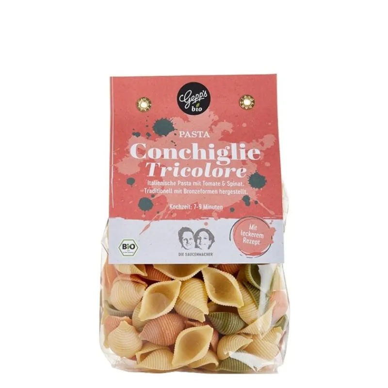 Gepp's Bio Pasta Conchiglie Tricolore 250 g- Feinkost