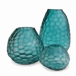 Guaxs Vase Otavalo S Clear Petrol- Vasen