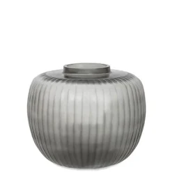 Guaxs Vase Pinara Round Clear Darkgrey- Vasen