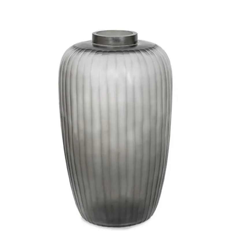 Guaxs Vase Pinara Tall Clear Darkgrey- Vasen