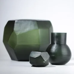 Guaxs Windlicht Cubistic Black Steelgrey- Kerzenhalter