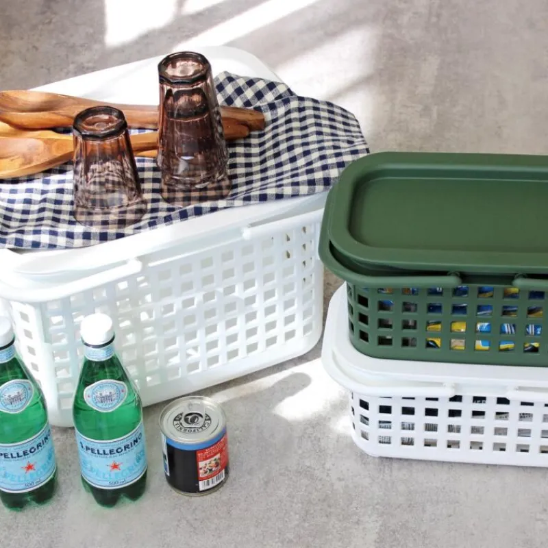 Hachiman Cestino Deckel zu Korb M/L Senf- Wohnaccessoires