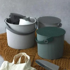 Hachiman Omnioutil Eimer L Naturaluxe Grau 10 l- Wohnaccessoires