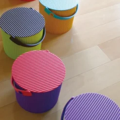 Hachiman Omnioutil Mini-Eimer Vivid Pink 4 l- Wohnaccessoires