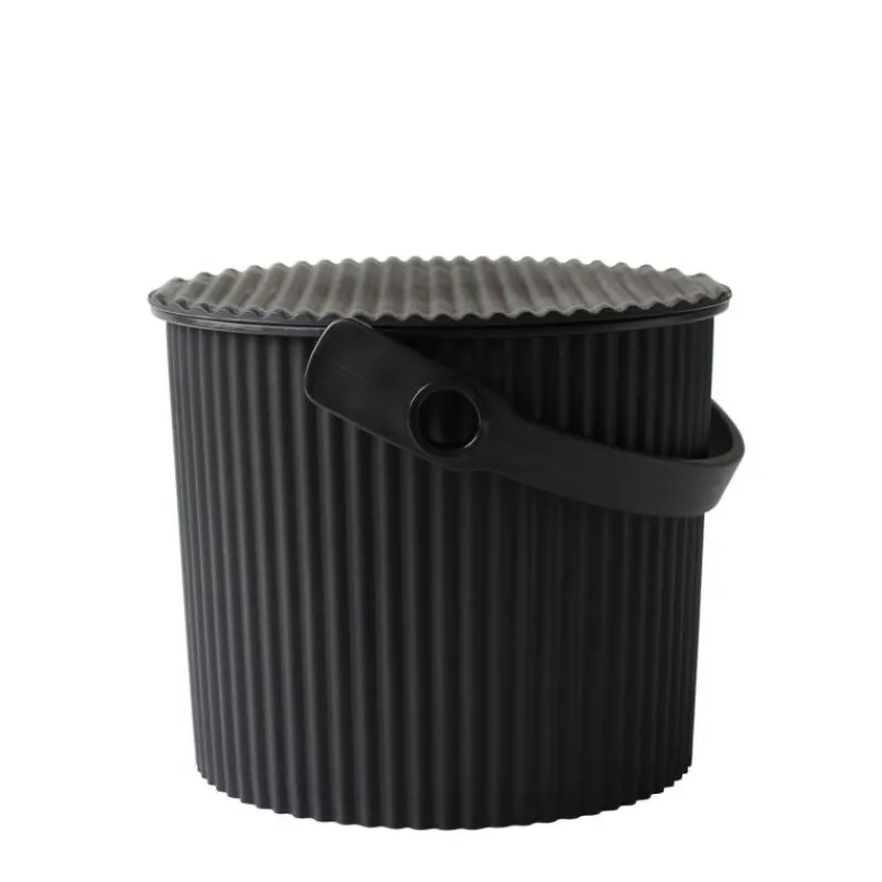 Hachiman Omnioutil Mini-Eimer Schwarz 4 l- Wohnaccessoires