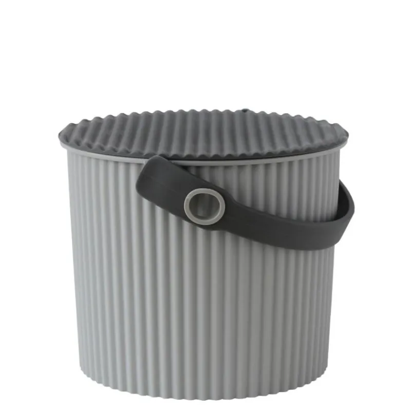 Hachiman Omnioutil Mini-Eimer Naturaluxe Grau 4 l- Wohnaccessoires