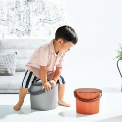 Hachiman Omnioutil Mini-Eimer Naturaluxe Grau 4 l- Wohnaccessoires