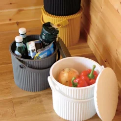 Hachiman Omnioutil Mini-Eimer Senf 4 l- Wohnaccessoires