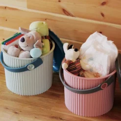 Hachiman Omnioutil Mini-Eimer Scandinavian Blue 4 l- Wohnaccessoires