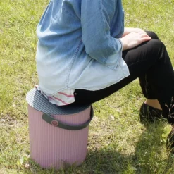 Hachiman Omnioutil Mini-Eimer Scandinavian Blue 4 l- Wohnaccessoires