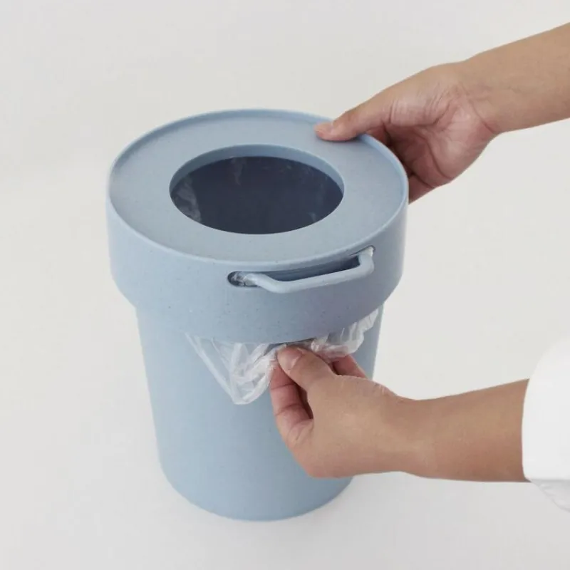 Hachiman Taptrash Abfalleimer Hellblau 10 l- Aufbewahrung (3)