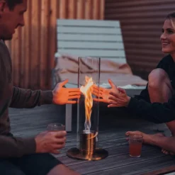 Höfats Spin 120 Tischfeuer Gold- Kerzenhalter