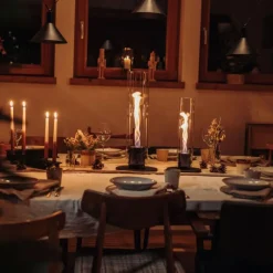 Höfats Spin 900 Tischfeuer Schwarz- Kerzenhalter