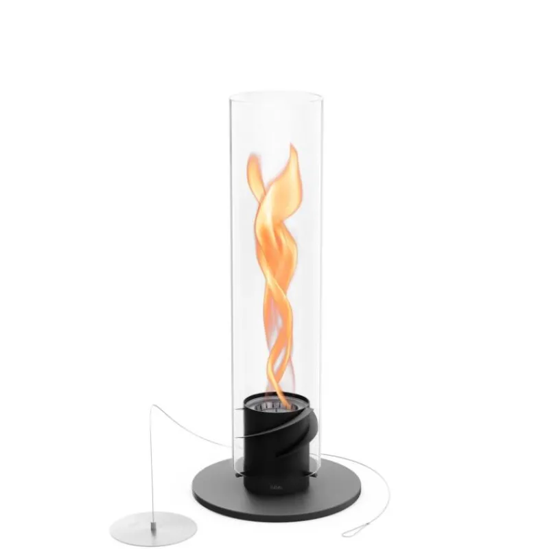 Höfats Spin 1200 Tischfeuer Schwarz- Kerzenhalter