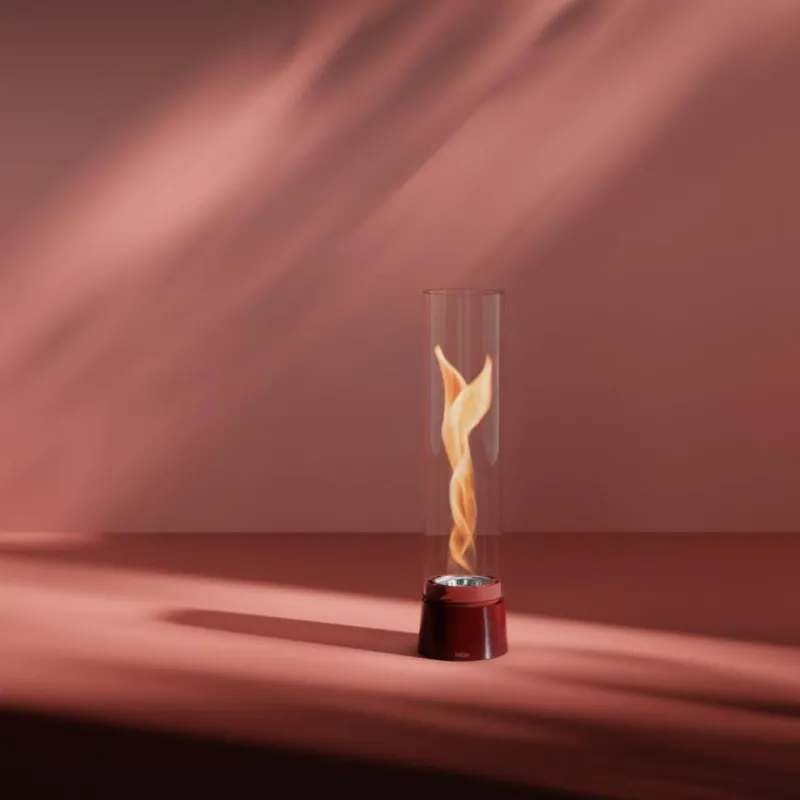 Höfats Spin air 900 Tischfeuer Emaille Rot- Kerzen