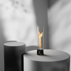 Höfats Spin air 900 Tischfeuer Emaille Schwarz- Kerzenhalter