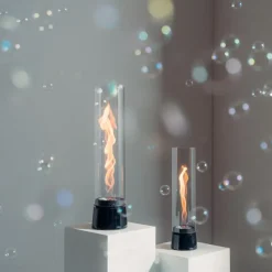 Höfats Spin air 900 Tischfeuer Emaille Schwarz- Kerzenhalter