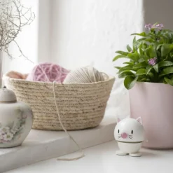 Hoptimist Cat White- Figuren & Objekte