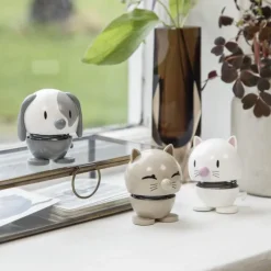 Hoptimist Cat White- Figuren & Objekte