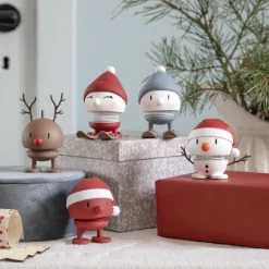 Hoptimist Soft Santa Snowman S White- Figuren & Objekte