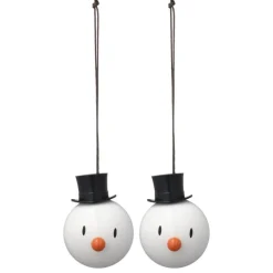 Hoptimist Weihnachtskugel Snowman 2er Set- Weihnachten (2)