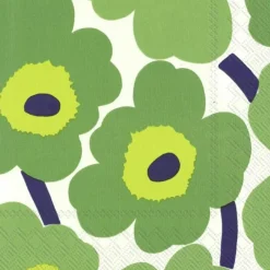 IHR Ideal Home Range Cocktail Servietten Unikko Green 25 x 25 cm- Servietten
