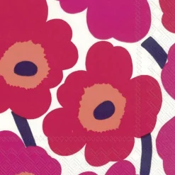 IHR Ideal Home Range Lunch Servietten Unikko Red 33 x 33 cm- Servietten