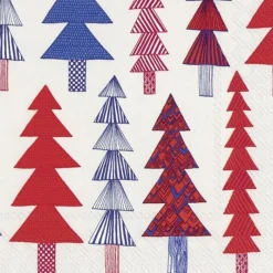 IHR Ideal Home Range Lunch Servietten Kuusikossa Red 33 x 33 cm- Servietten