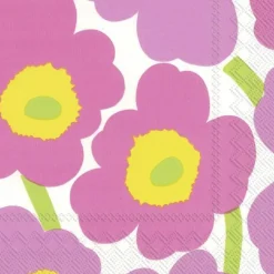 IHR Ideal Home Range Lunch Servietten Unikko Light Pink 33 x 33 cm- Servietten