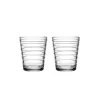Iittala Aalto Glas Klar 2er Set 220 ml- Wassergläser