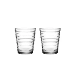 Iittala Aalto Glas Klar 2er Set 220 ml- Wassergläser